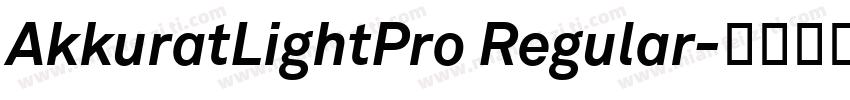AkkuratLightPro Regular字体转换